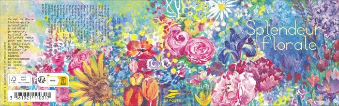 Libro de 12 sellos - Esplendor floral - Carta Verde 2